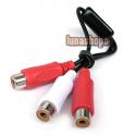 1 RCA AV Female to 2...