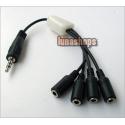3.5mm Male To 4 Y Sp...