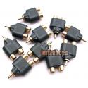 1 RCA AV Male To 2 F...
