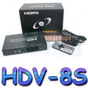 HDV-8S SCART RGB Svideo S-VIDEO AUDIO to HDMI converter 1080p