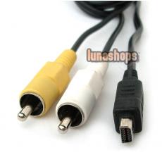 AV Lead Cable/Cord for Olympus Digital Camera to TV A/V
