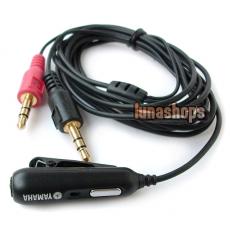 YAMAHA 3.5mm Mic Stereo Audio Y Splitter 1 Female to 2 Male Adapter Cable