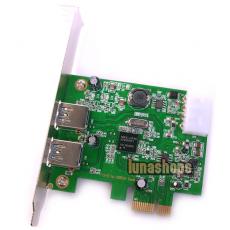 PCI Express 2.0 PCI-E to 2 Port USB 3.0 Controller Card