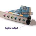 5.1 Channel Surround PCI Audio Sound Card Vista SPDIF Win7