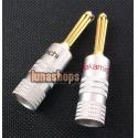 1 Pair Nakamichi Speaker banana plug connector 24K Gold