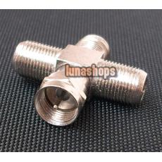 1 F Male to 3 F Female Jack Adapter Convertor