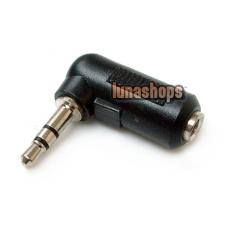 3.5MM Male To Female Stereo Adapter Convertor 90 Degree