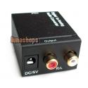 Digital Optical Coaxial to Analog RCA Audio Converter Adapter