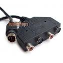 9pin s-video to 4 pin cable RCA Input Output Cable
