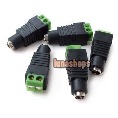 Coaxial Power CAT5 To Camera CCTV Video DC Female Connector Adapter
