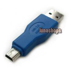 USB 3.0 Male Type A to Mini 10-Pin Super-Speed Connector Adapter