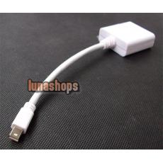 Mini Display Port DP to DVI Female Adapter Cable White