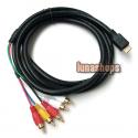 HDMI to 5 RCA Audio AV Cable Converter 1080p GOLD