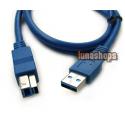 USB 3.0 Type A/B male Super-speed cable for printer scanner modem digital camera