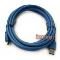 300CM USB 3.0 A to Mini B Male to Male 10 Pin Cable Blue