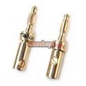 2 pcs Nakamichi Banana Plug Connector Gold Plated Speaker QD-543