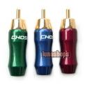 1PCS 24K Gold-Plated RCA Male Choseal Plugs Adapter VF-454d