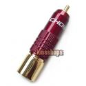 24K Gold Plated RCA DL-73e Male Plug Adapter Choseal Deluxe Version