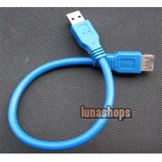 30cm USB 3.0 AM Male to Female Extension Cable
