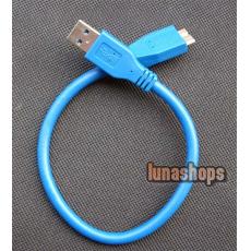 30cm USB 3.0 Male Type A to Micro B Plug Super-Speed Cable Adapter Converter