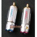2pcs LITON RCA LT-004 Male Plug Gold Plated solder type Adapter For DIY