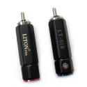 2pcs LITON RCA LT-018 Male Plug Rhodium Plated solder type Adapter For DIY 055