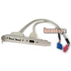 2 PORT USB 2.0+1 FIREWIRE IEEE 1394 6 PIN REAR BRACKET