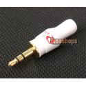 Classic White Pailic Pailiccs Plug Audio Cable Connector 3.5mm male adapter