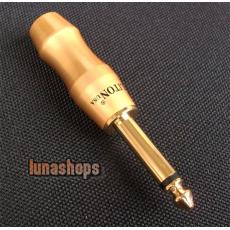 LITON 6.5mm LT-55 Male Plug Golden Plated solder type Adapter For DIY