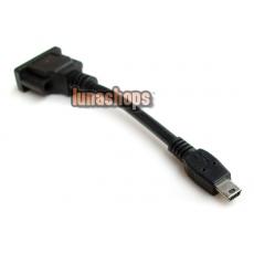 Mini USB 3.0 10pis Male Port To VGA Female 15 pins Adapter Cable