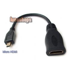 Micro HDMI Male To Standard HDMI Female Adapter Cable Converter