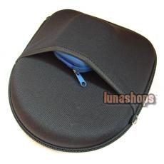 Headphone Headset Earphone Carrying Pouch Hard Bag Case With Pocket