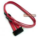 SAS Controller SFF-8484 32 Pin to 4 SATA 7 Pin HDD Back Plane Cable 50cm Red