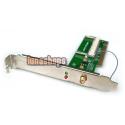 Mini PCI to PCI Adaptor Converter Wireless Wifi Card with Antenna for Laptop New