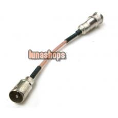 Silver Plated TV Male to F Female M/F Extension Antenna Cable Adapter 12.5cm