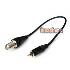 F Female To 2.5mm Male GPRS 3G Wifi Wireless Antenna Cable Adapter