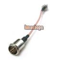 Silver Plated F Male to F Female M/F Extension Antenna Cable Adapter 16.5cm