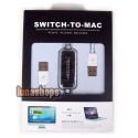 Swith To MAC Adapter MAC To PC File Transfer Share USB Data Male To Male Cable