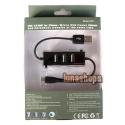 USB 2.0 3 Port HUB Data Cable Charger Charging Cable for Micro USB Phones
