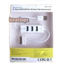 3 Port USB HUB For Samsung Galaxy Tab Connect Kit Data Transmission
