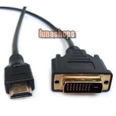 HDMI Male to DVI DVI-D 24+1 Male Cable Adapter Converter For HDTV PS3 xBox 