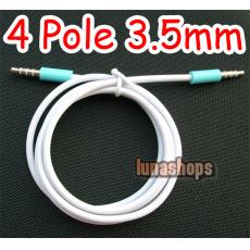 100cm 4 Pole 3.5mm Jack Male to Male Stereo Audio Cable Adapter For Iphone etc.