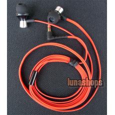 DIY Red Cable Headphones Earbud Stereo Bass Earphone For psv