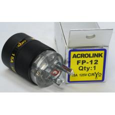 Acrolink refrigeration Series FP-12 Speaker Cable Power Plug Adapter Male