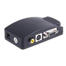 PC/Laptop AV/S CVBS Video To VGA TV Converter Adapter Box HDV200A