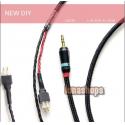 1.3m 3.5mm Port cables for sennheiser hd650/hd600/hd25/hd580 headphone Earphone
