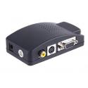 PC/Laptop AV/S CVBS Video To VGA TV Converter Adapter Box HDV200A