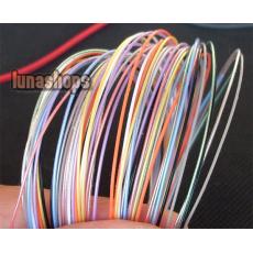 100cm Acrolink Multicolor Silver Plated OCC Signal Wire Cable 7Pins × 0.1mm For DIY Outside Dia: 0.65mm~0.68mm±0.1mm 