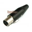 REAN RT3FC-B 3-Pole Mini-XLR(f) Connector Adapter