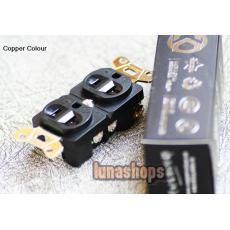 Copper Colour CC EX126HE-S -126℃ OFC Silver Plated Power Socket 20A 110-250V